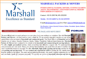 Marshall Packers and Movers Freight Frorwarding